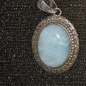 Elegant Silver and Blue Pendant